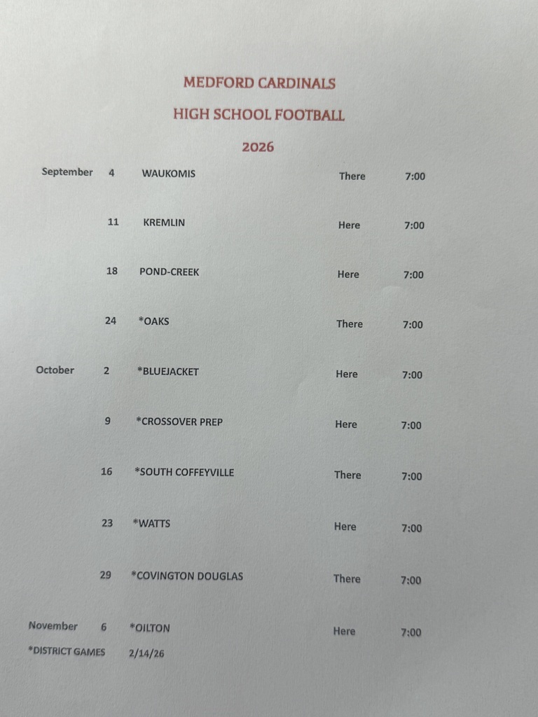 Hs Football 2026