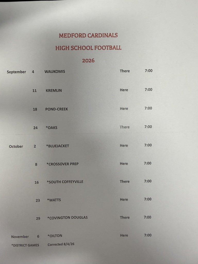 Schedule