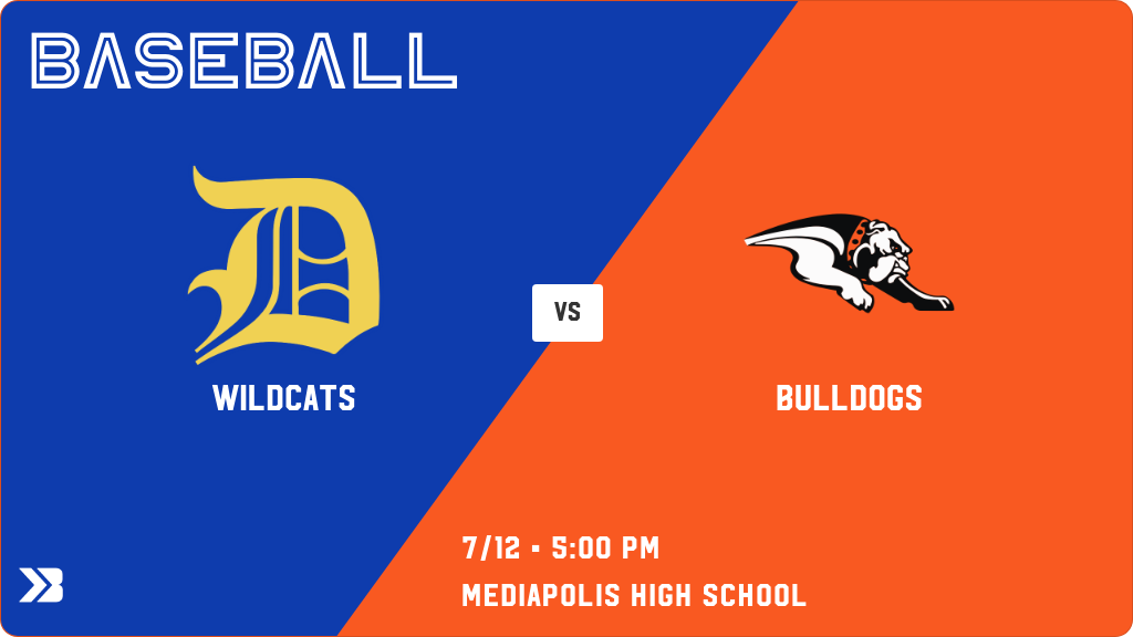 Durant vs Mediapolis baseball info