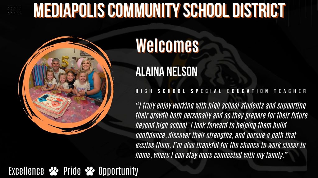 Ms. Nelson Welcome