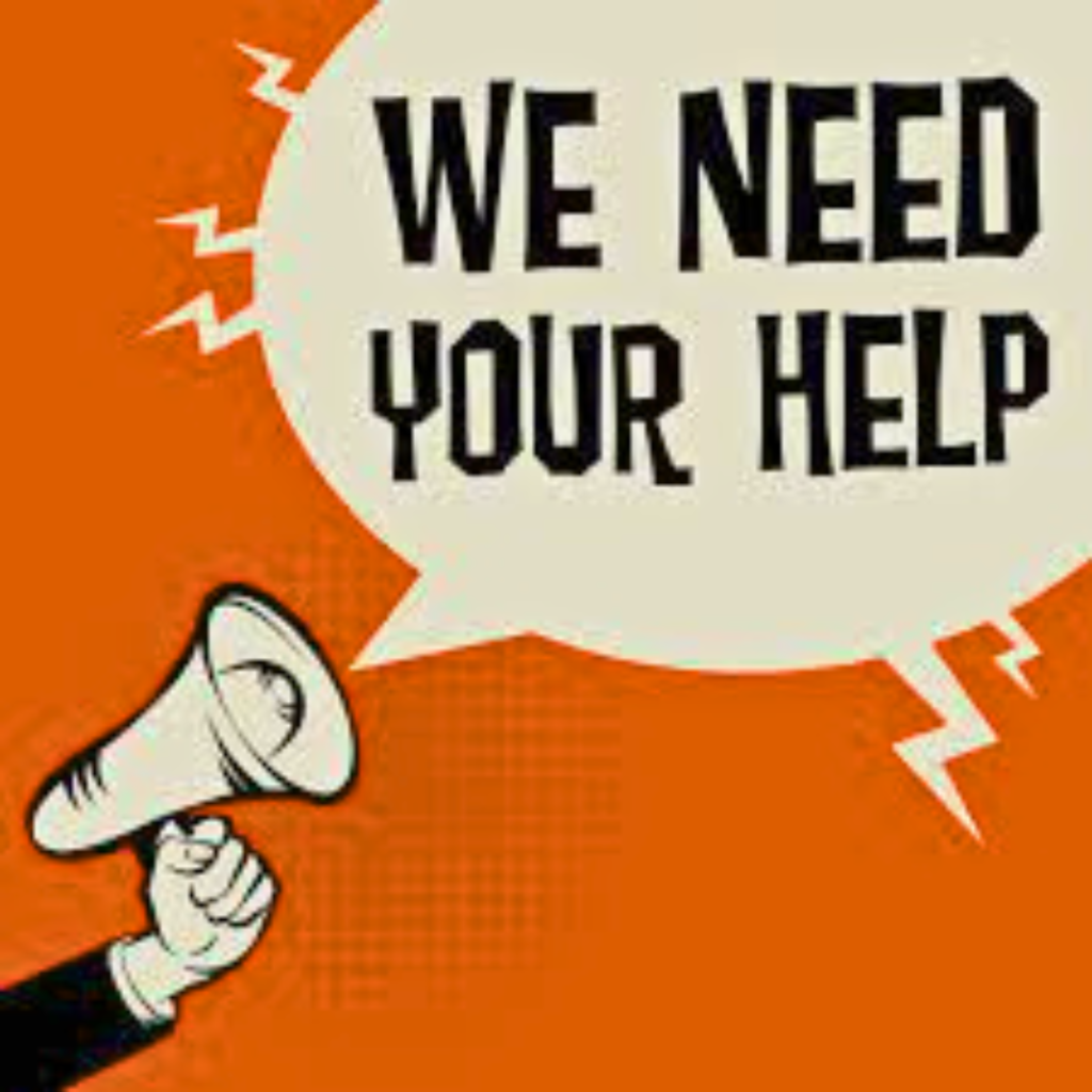 We need your help