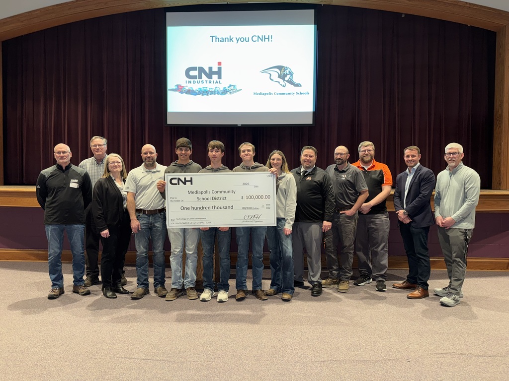 CNH check presentation $100,000.