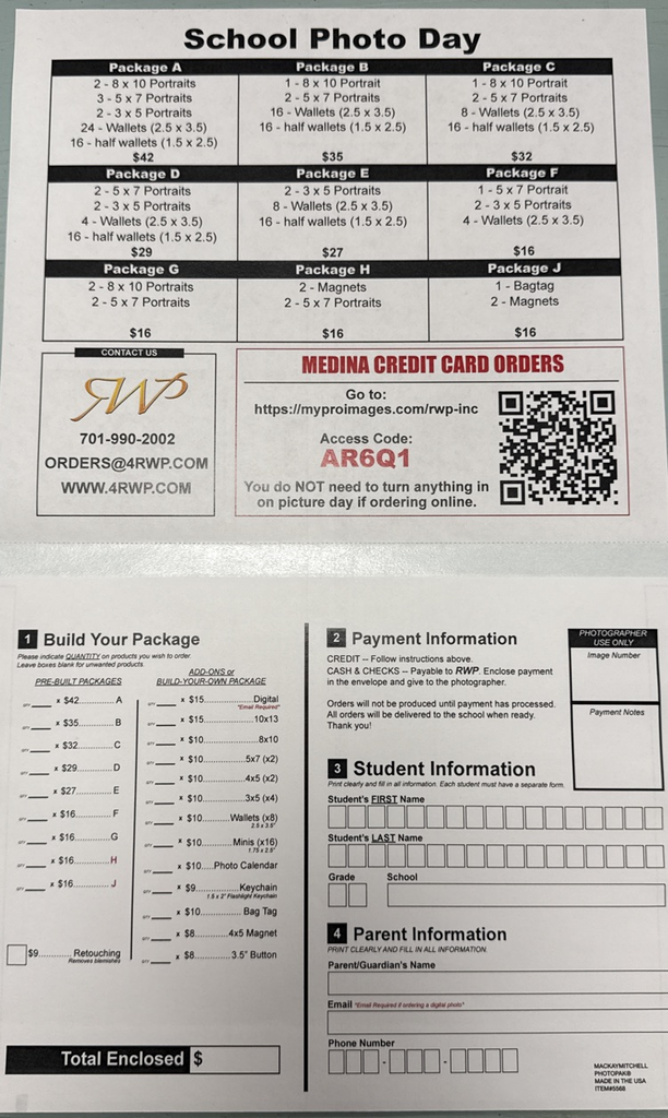 photo order form