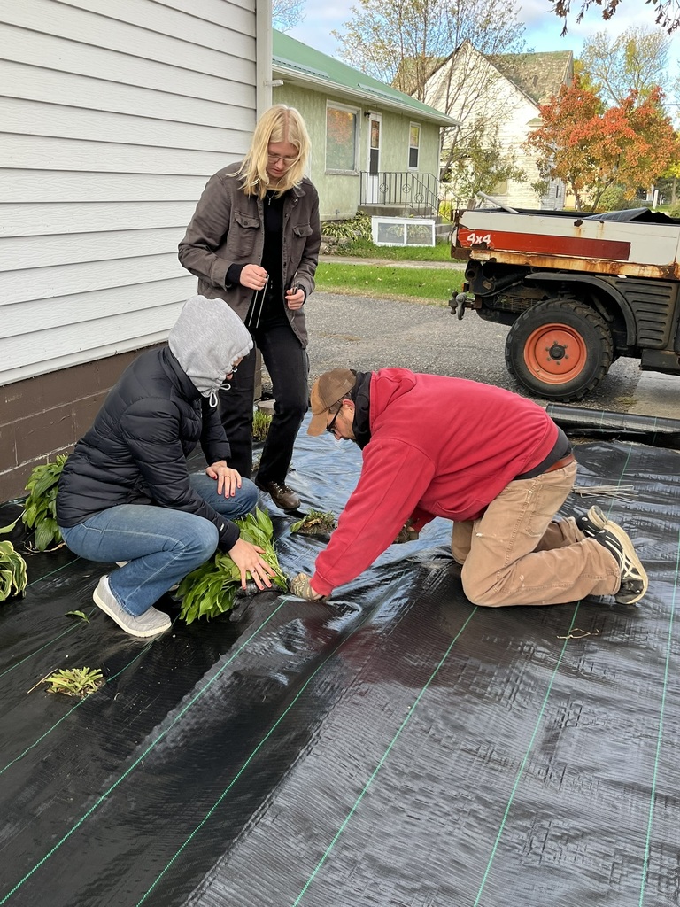 Landscaping at the Lutheran Church