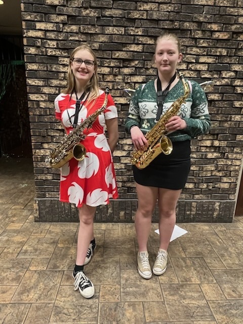 Nikki & Paige after playing the National Anthem