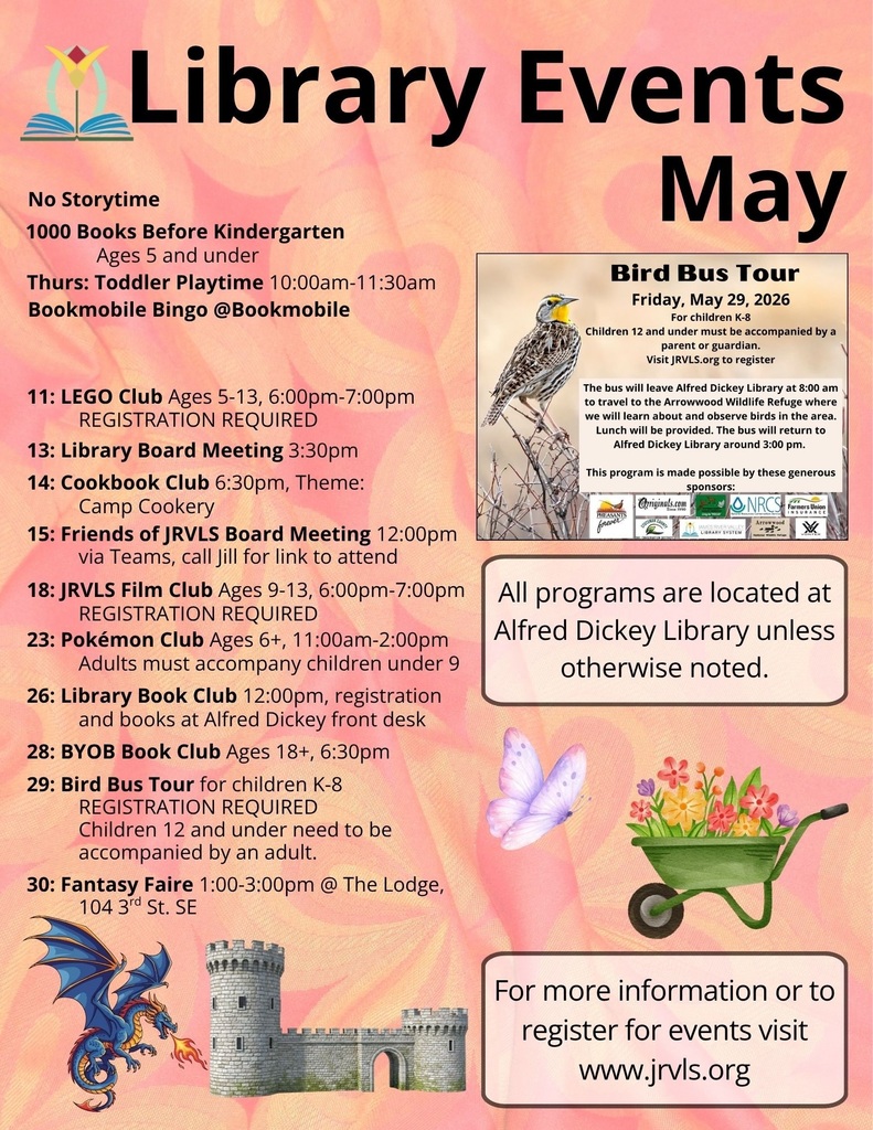 Library Events for May 2026