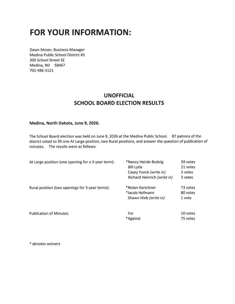 election notice june 2026