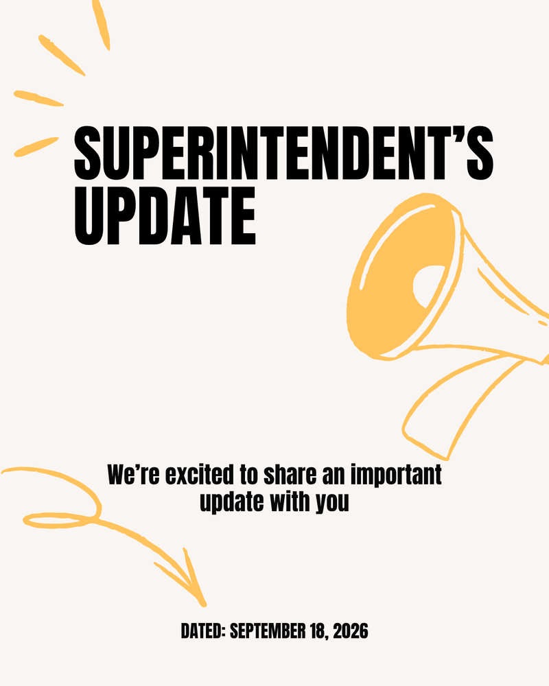 community update - Sept. 18, 2026
