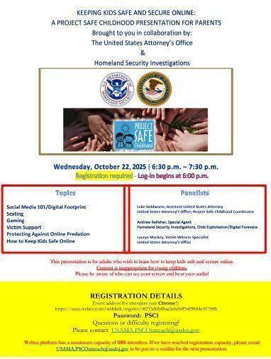 Project Safe Childhood Presentation for Parents