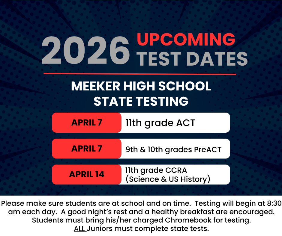 testing dates HS