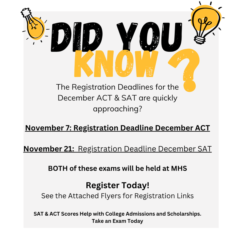 ACT and SAT