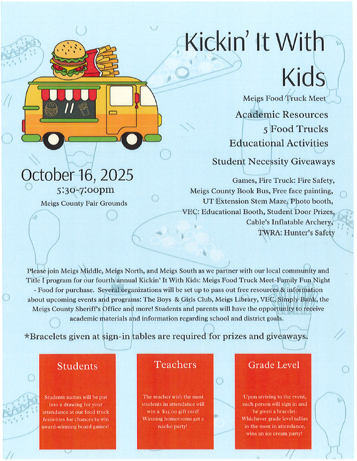 Kickin' It With Kids Flyer October 16, 2025