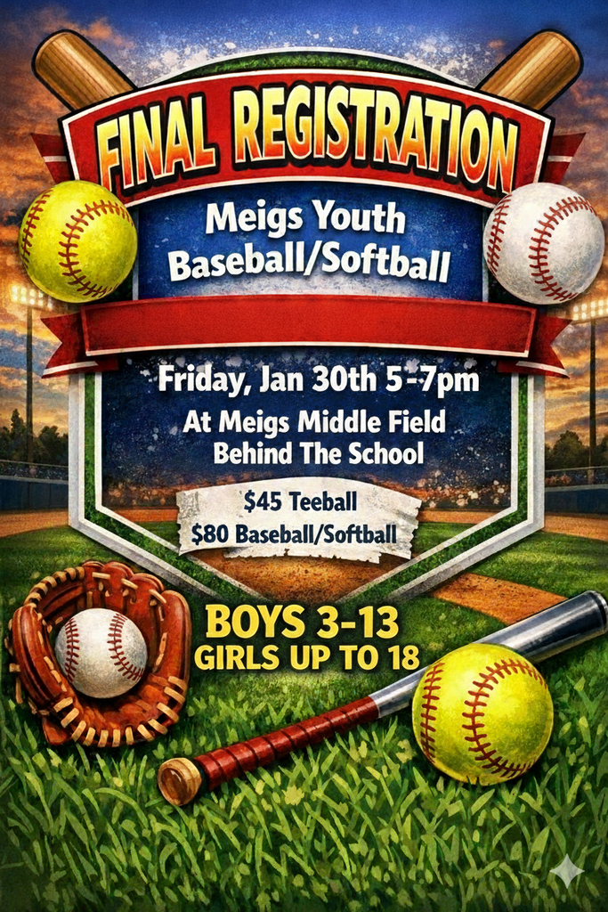 Meigs Youth Baseball/Softball Flyer