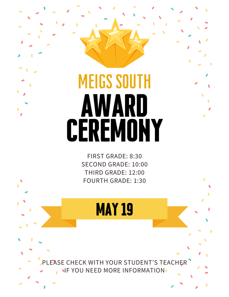Flyer with information about awards day