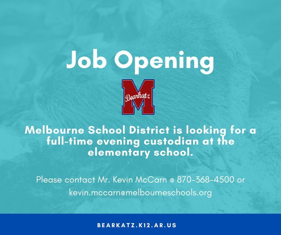 Job Opening Custodian