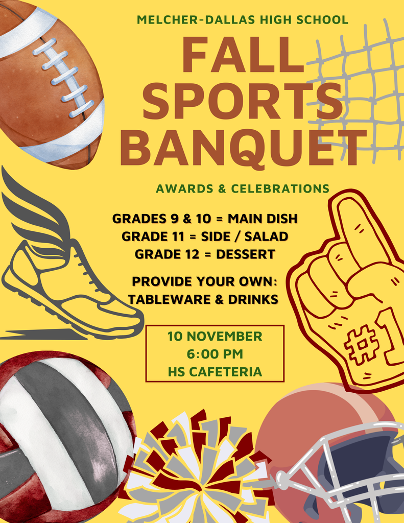 Fall Sports Banquet - November 10th @ 6 PM