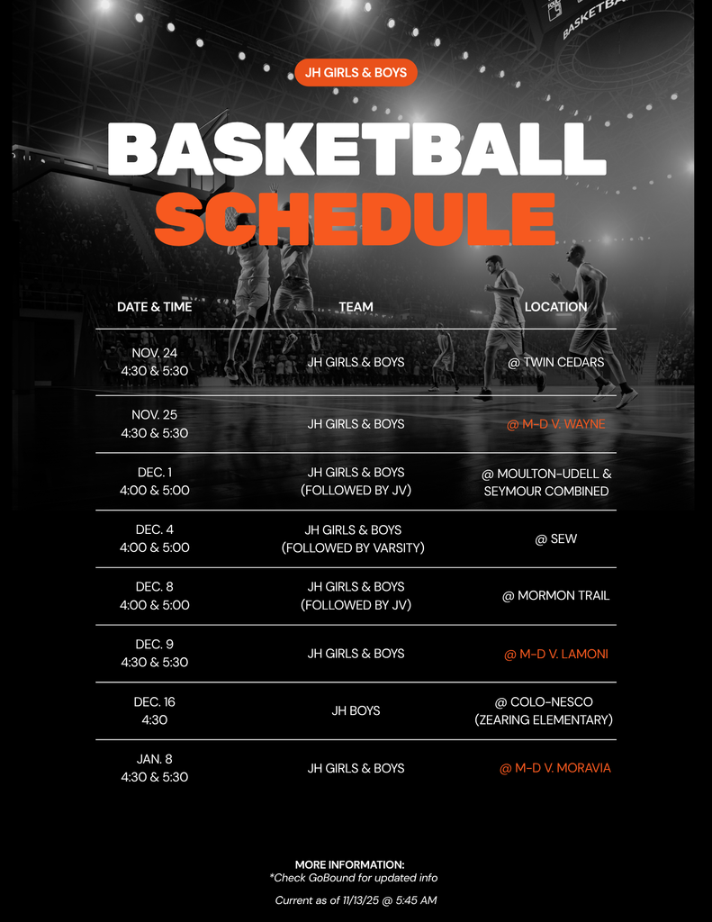 JH BB Schedule
