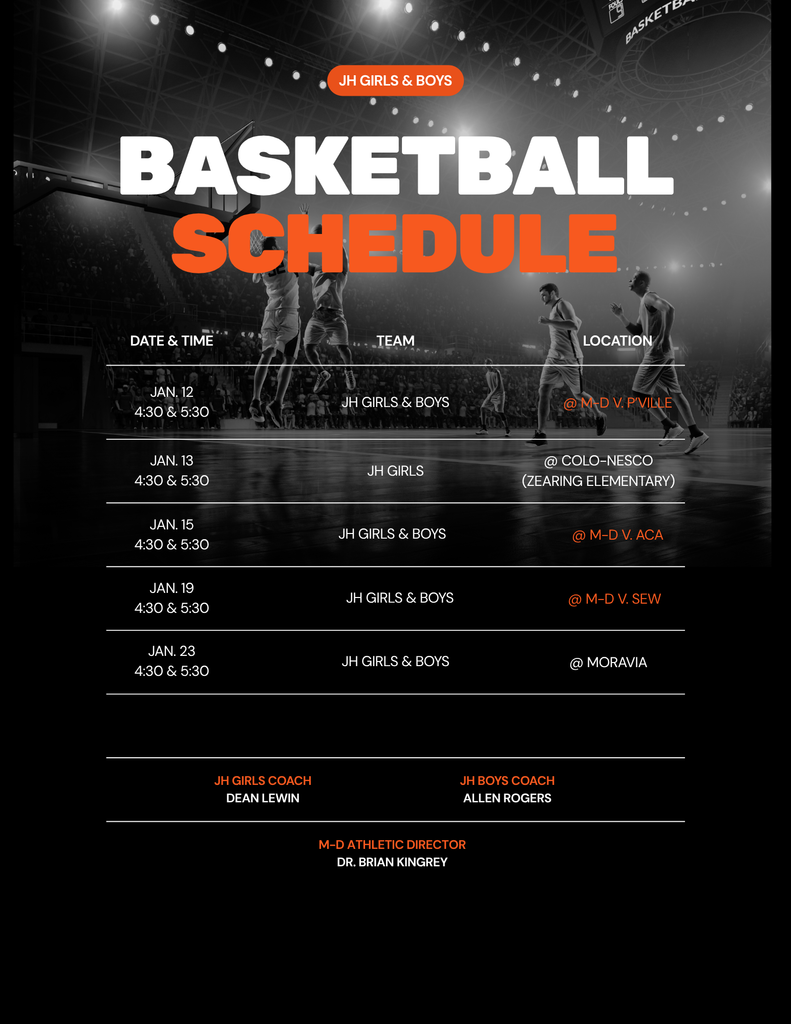 JH BB Schedule