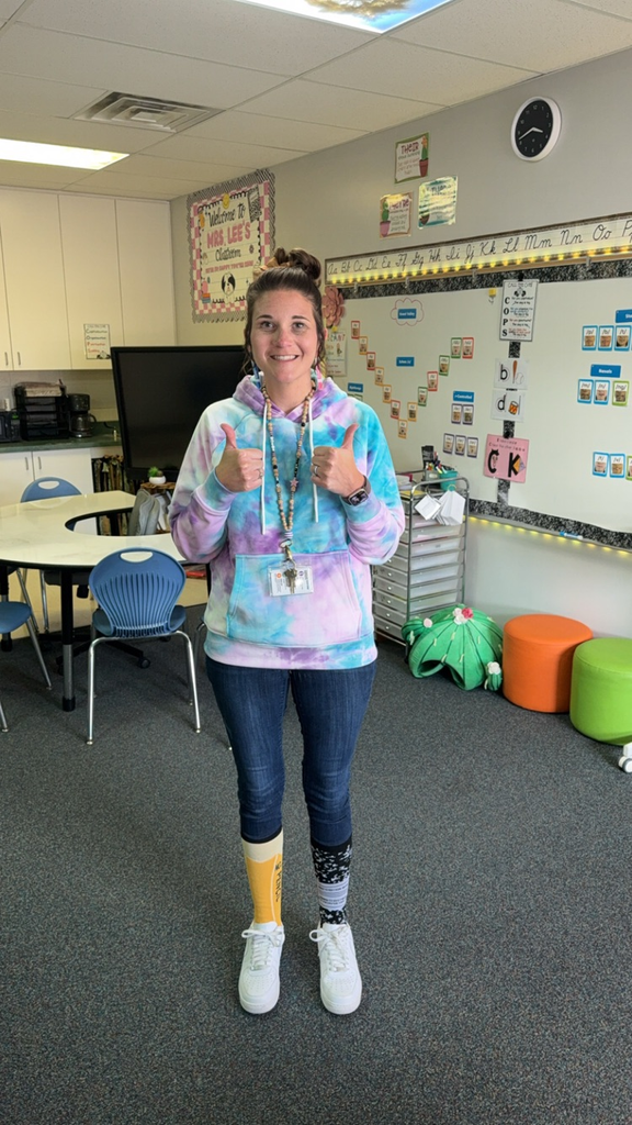 Mrs.Lee- crazy sock/mismatched day 