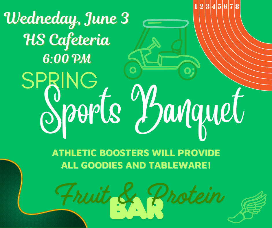 Spring Sports Banquet - June 3 @ 6 PM