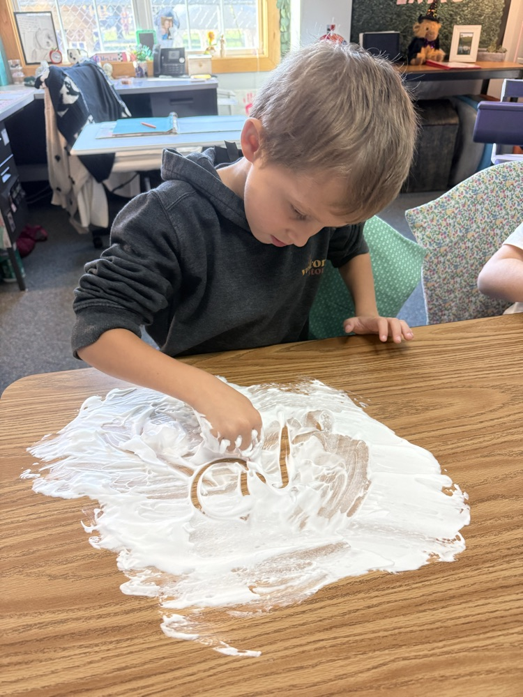 Hendrix was concentrating and doing great work!