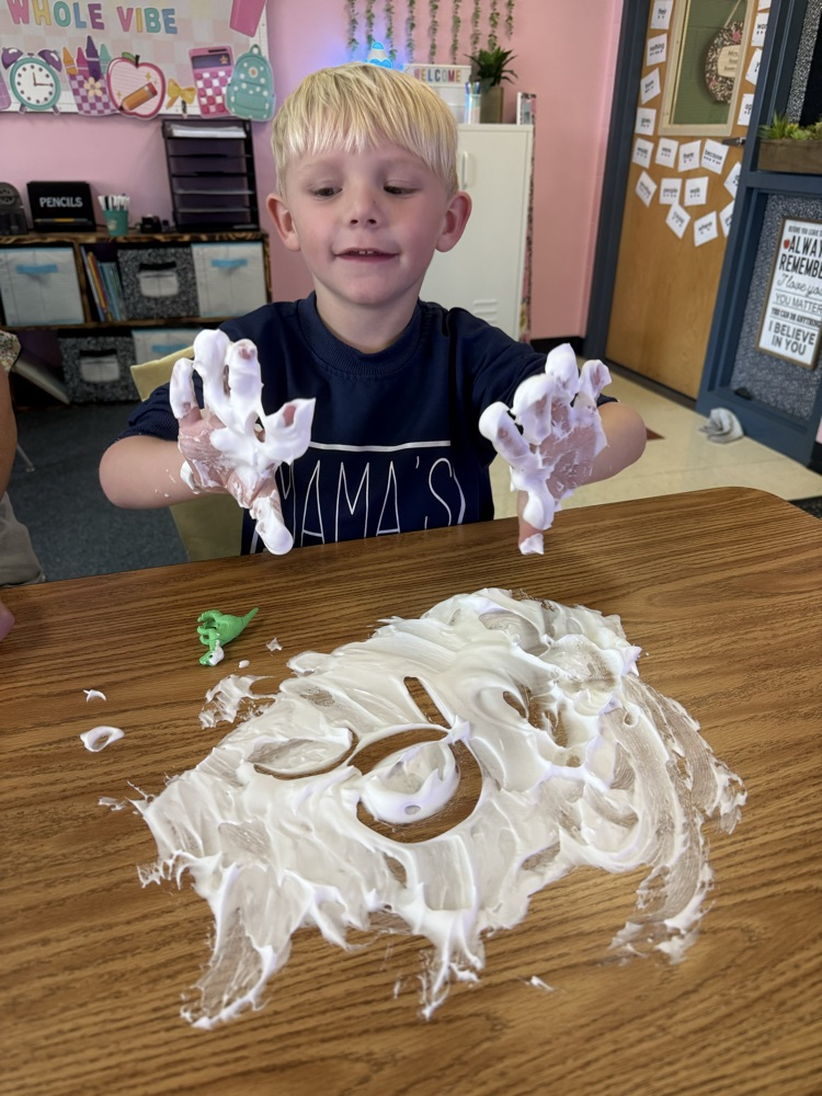 Wyler loved the shaving cream fun!