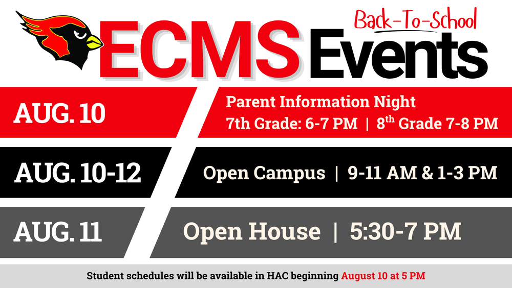ECMS Back-To-School Events