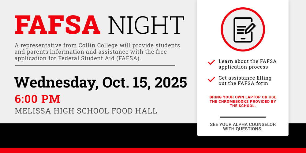 FAFSA Night at Melissa High School