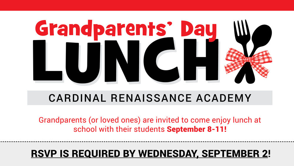 Grandparents' Day Lunch September 8-11