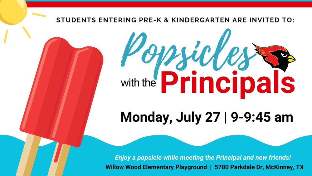 Popsicles with the Principal - July 27, 2026