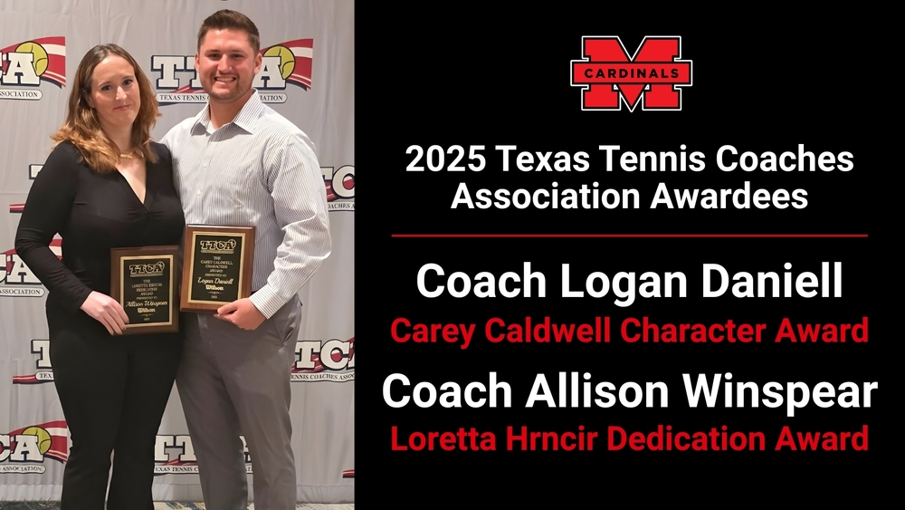 Melissa ISD Tennis Coaches Awarded 2025 TTCA Recognitions
