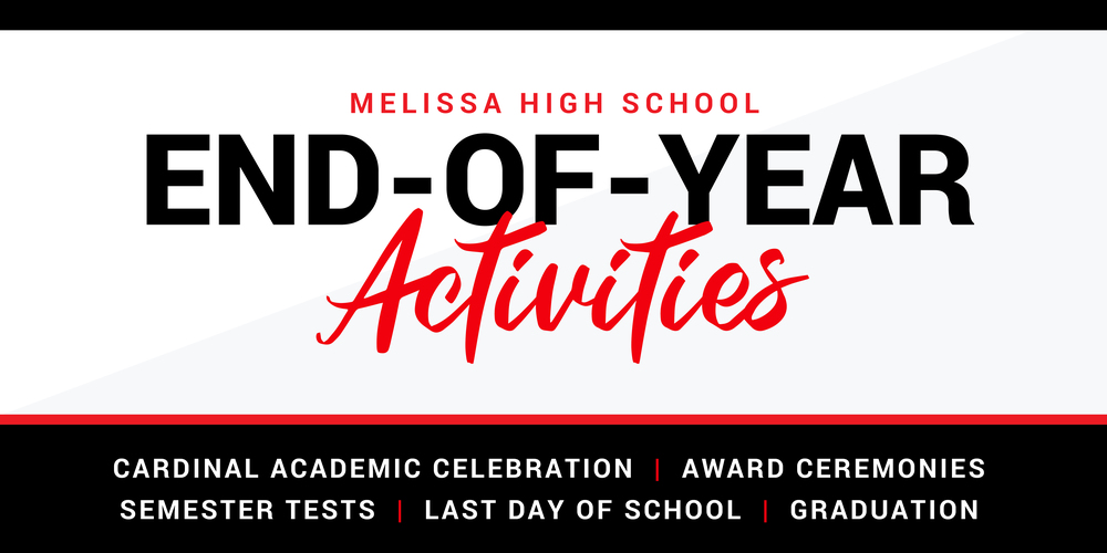 End of Year Activities Banner