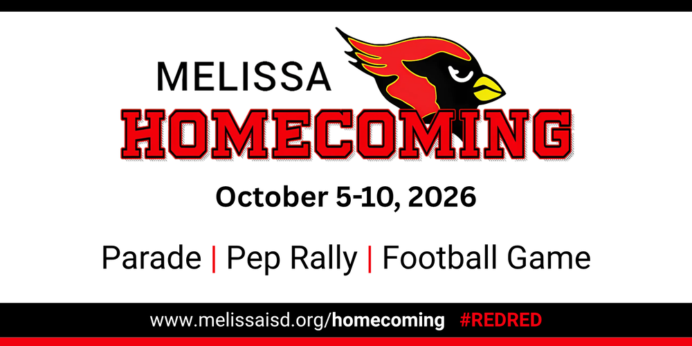 Melissa Homecoming Week Festivities Reminder for Oct. 5-10, 2026
