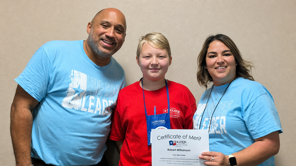 Melissa Sixth Grade Center Student Recognized for 2026 Lone Star Leadership Academy