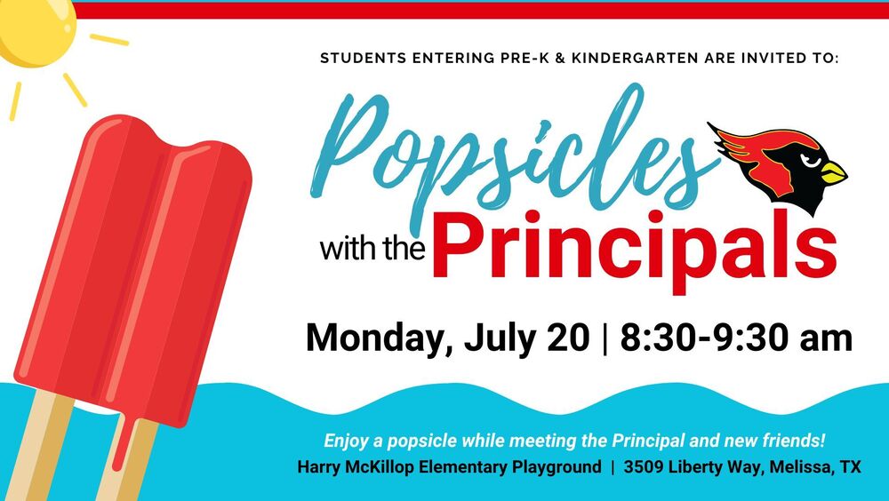 Popsicles with the Principal - July 20, 2026