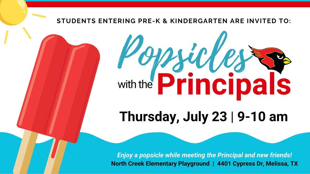Popsicles with the Principal - July 23, 2026