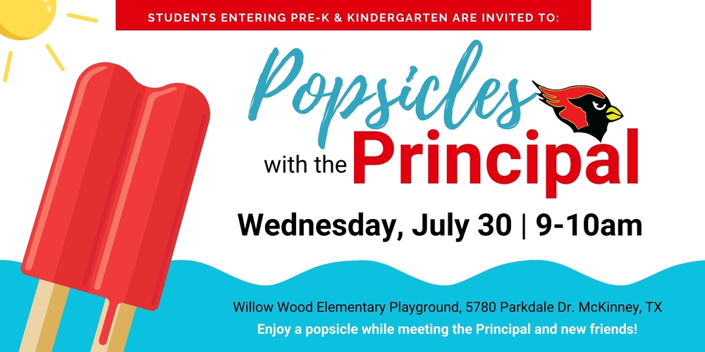 Popsicles with the Principals Willow Wood