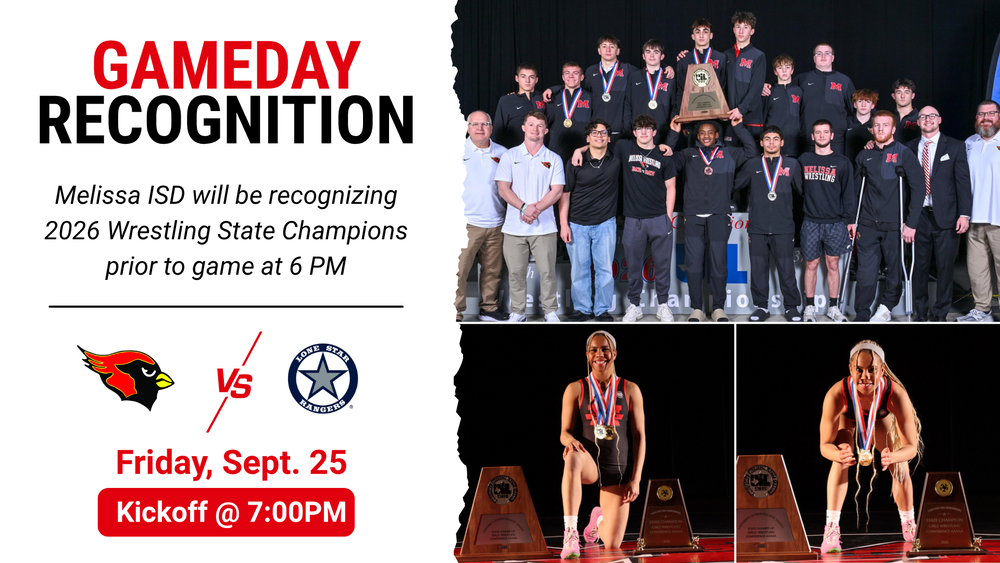 Wrestling State Championship Ring Presentation at Sept. 25 Football Game