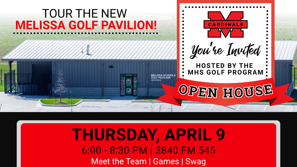 MHS Golf Team Invites Community to the Melissa School Golf Pavilion Open House