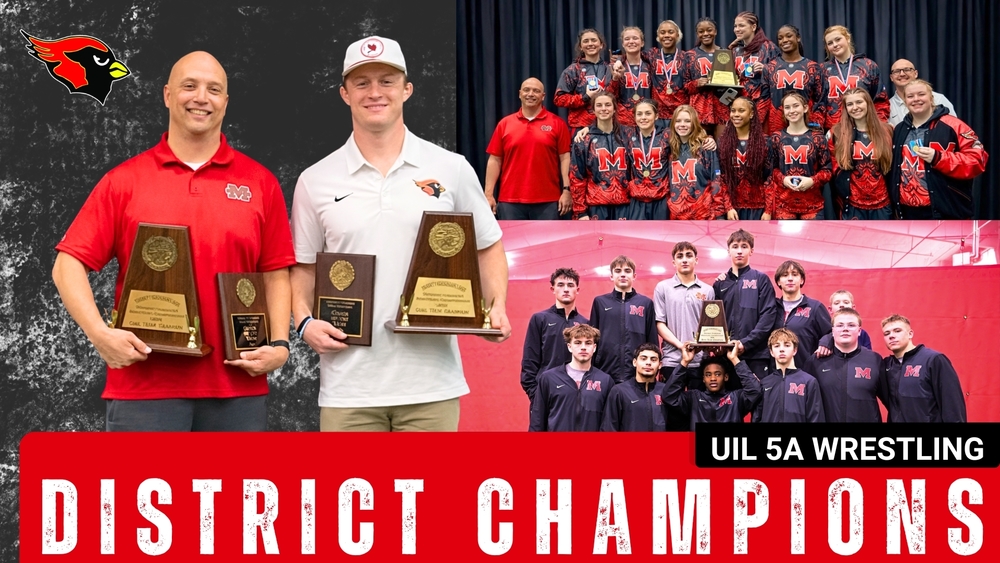 Melissa High School Wrestling Teams Named District Champions 