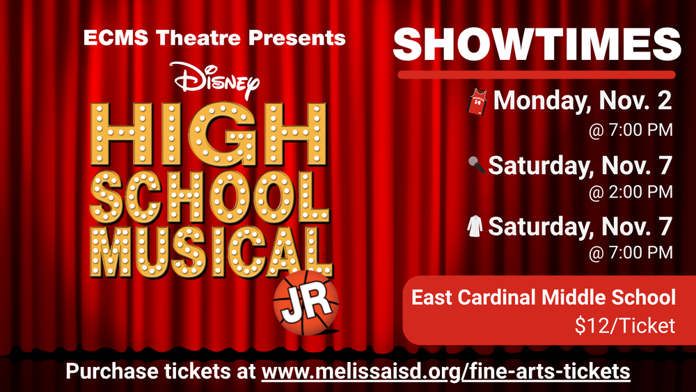 East Cardinal Middle School Theatre Presents High School Musical Jr. on Nov. 2 & 7