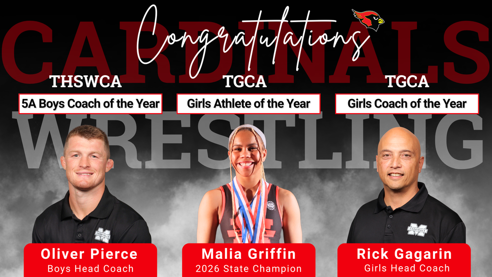 Melissa ISD Wrestling Coaches and Athlete Awarded 2026 State Recognitions