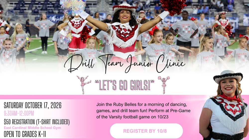 Melissa High School Ruby Belles To Host Drill Team Junior Clinic on Oct. 17