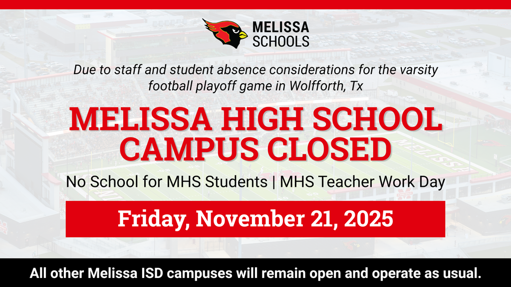 Friday, Nov. 21: No School for MHS Students | Teacher Workday for MHS Teachers.