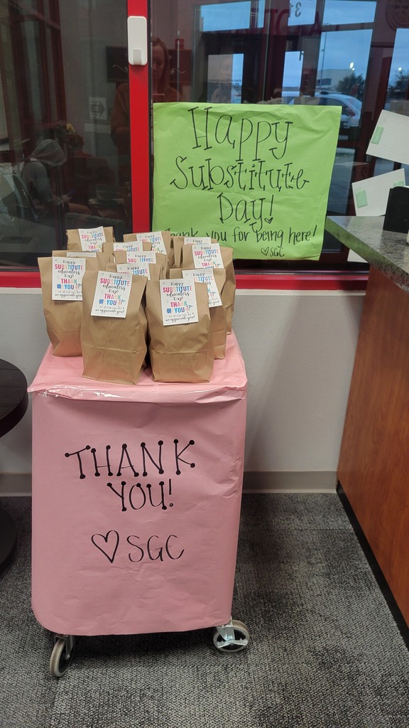 Happy Substitute Appreciation Day! Just a few of our subs today enjoying a "Thank you" snack from the SGC.  Thank you again for all you for Melissa ISD!! 