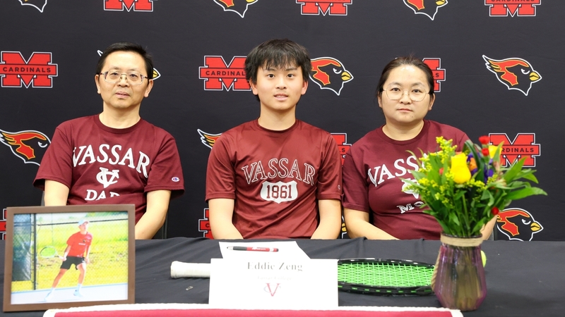 Eddie Zeng –  Men’s Tennis, Vessar College