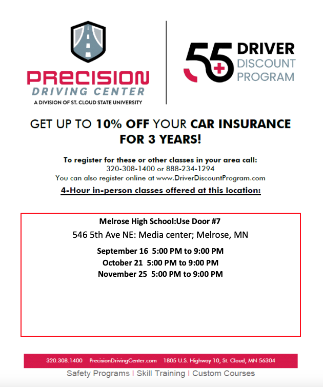 55+ Driver Discount Program