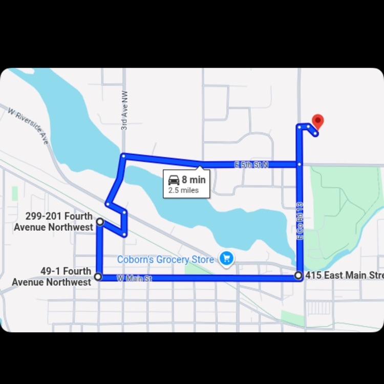 map of parade route
