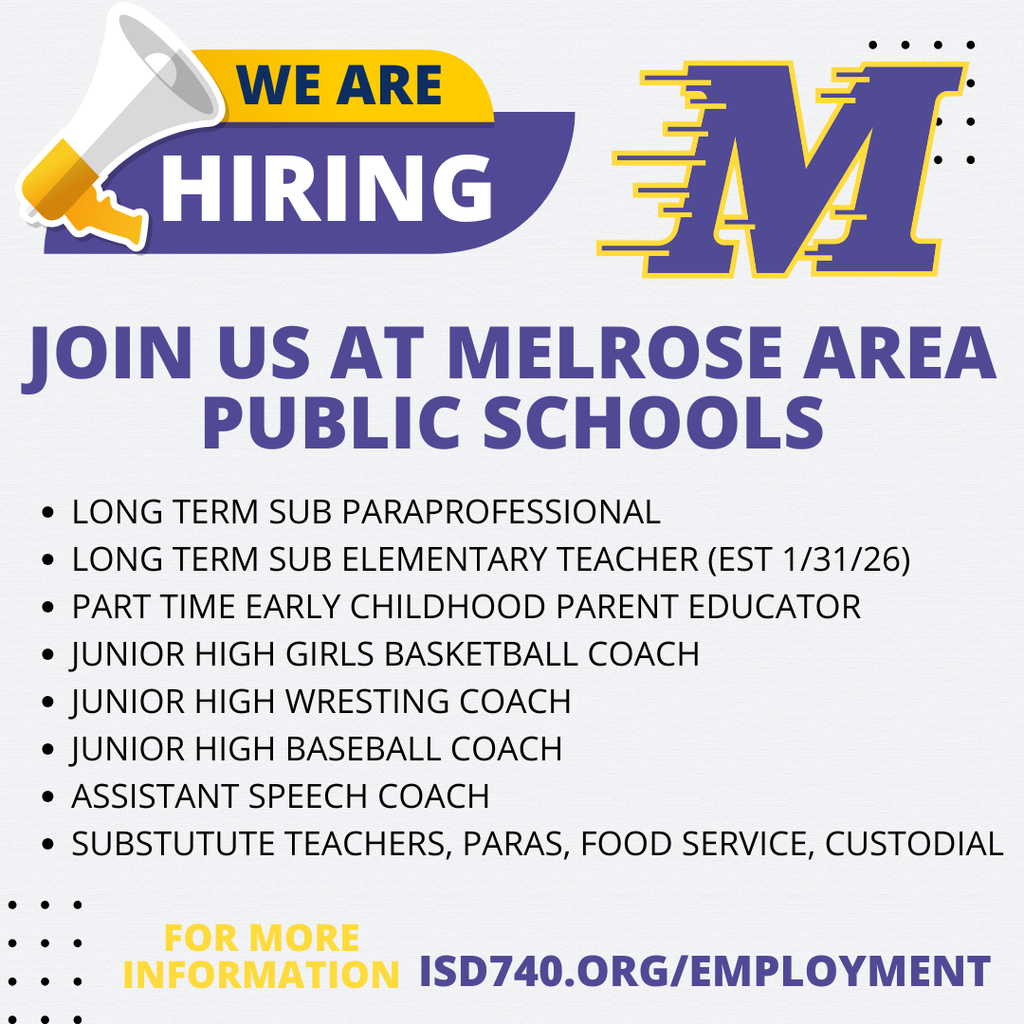 Now hiring with magaphone and moving M