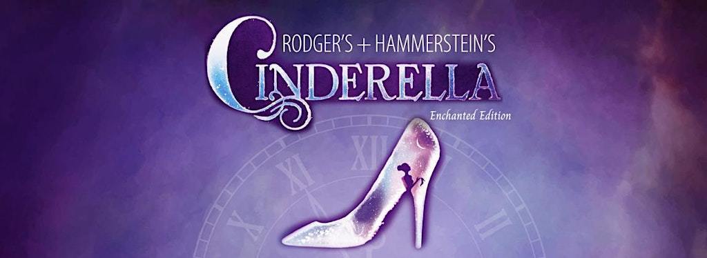 shoe with cinderella in it and a clock in the background